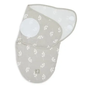 JOLLEIN Spalna vreča za dojenčka Swaddle Twig Olive Green 0-3 m