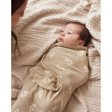 JOLLEIN Spalna vreča za dojenčka Swaddle Twig Olive Green 0-3 m