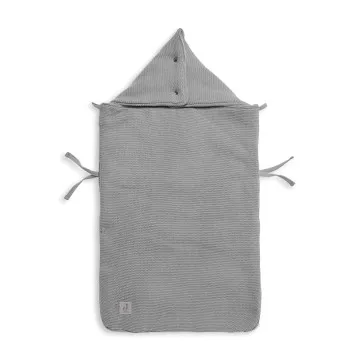 JOLLEIN Zimska vreča za voziček Basic Knit Stone Grey