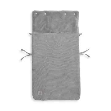 JOLLEIN Zimska vreča za voziček Basic Knit Stone Grey