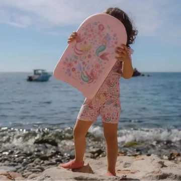 Otroška deska za plavanje z rožnatim motivom