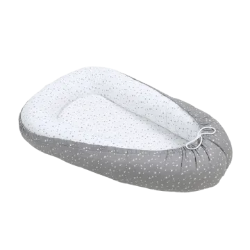 MAMO TATO Gnezdece za dojenčka Mini Stars Grey/White