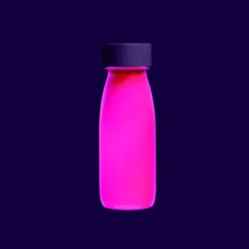 PETIT BOUM Senzorična steklenička Flúo Pink 