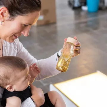 PETIT BOUM Senzorična steklenička Gold