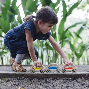 PLAN TOYS Avtomobilček Vodomobil Modra
