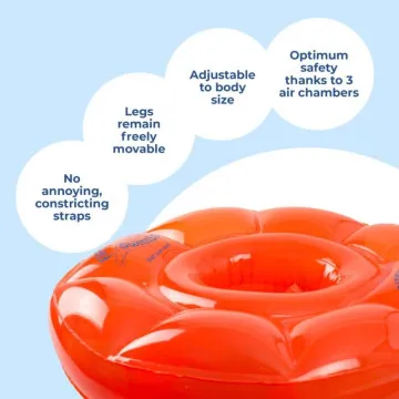 Flipper SwimSafe Baby Swim Seat oranžni obroč za dojenčke