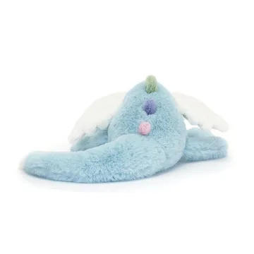 Jellycat pliško Sky Dragon – modri zmaj in plišasta igrača