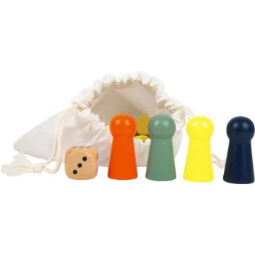 Small Foot Ludo XL lesene figure in kocka v vrečki