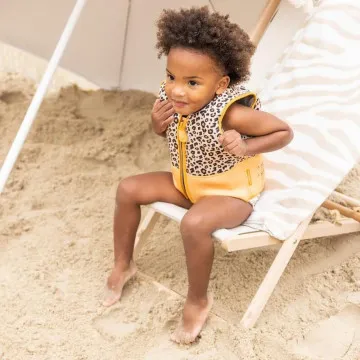 SWIM ESSENTIALS Plavalni jopič za otroke Beige Panther 2-3 leta
