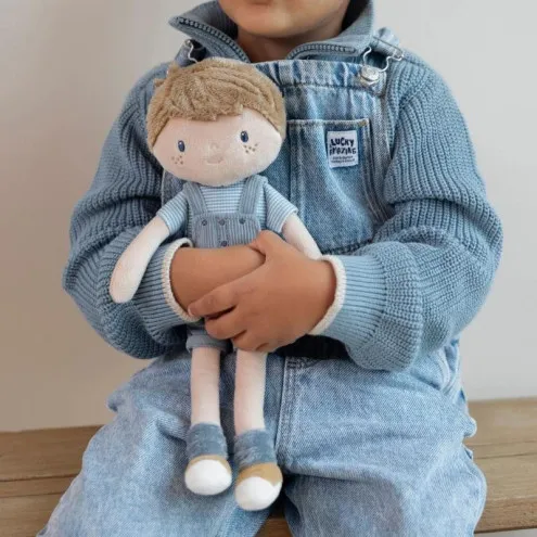 Pralna mehka punčka Little Dutch Deček Jim 35 cm