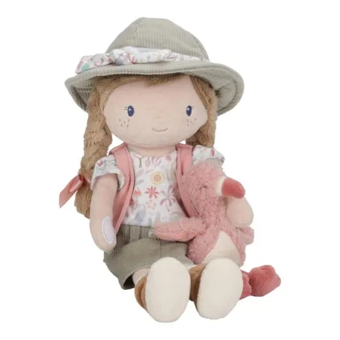 Punčka Little Dutch Ranger Rosa sede z flamingom