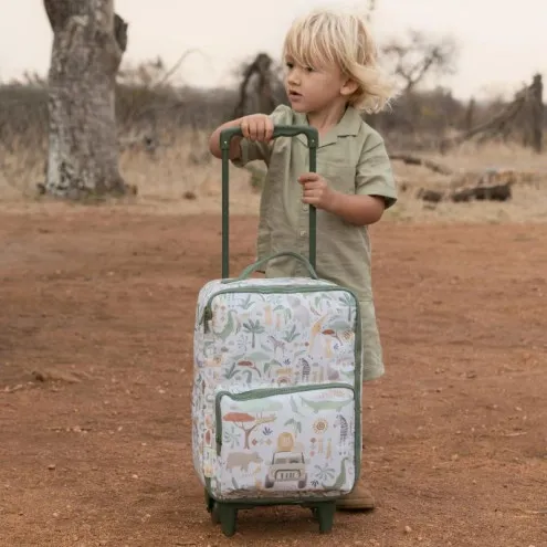 Little Dutch potovalni kovček Safari Friends kot darilo za fantke in punčke