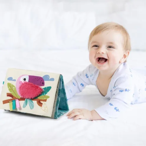 Knjiga za dojenčka Safari BabyOno – mehka senzorična knjigica
