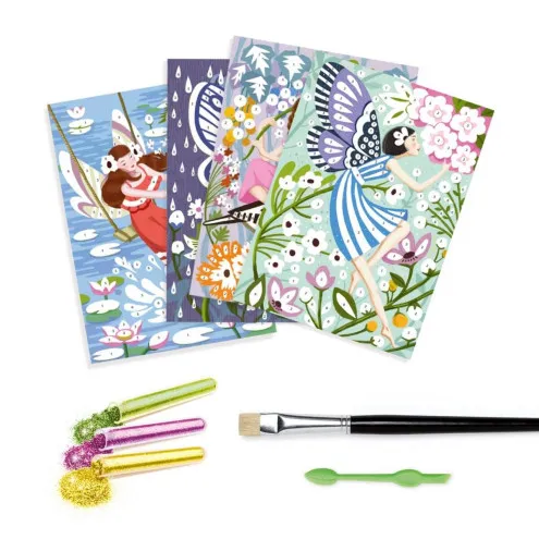 DJECO Glitter Boards Life of Fairies