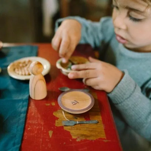 Grapat Dishes - Lesene igrače montessori