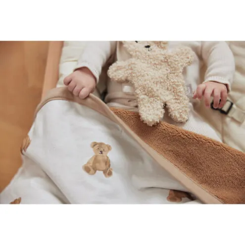 JOLLEIN Odeja za dojenčka Jersey 75x100 cm Teddy Bear