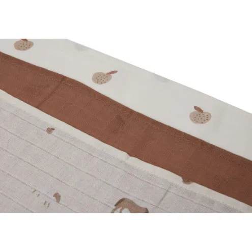 JOLLEIN Tetra plenice 70x70 cm Farm (3 kos)