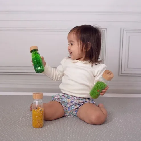 PETIT BOUM Senzorična steklenička Green