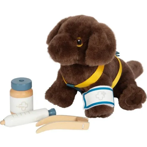 SMALL FOOT Plišasti kuža Bag and Care Set