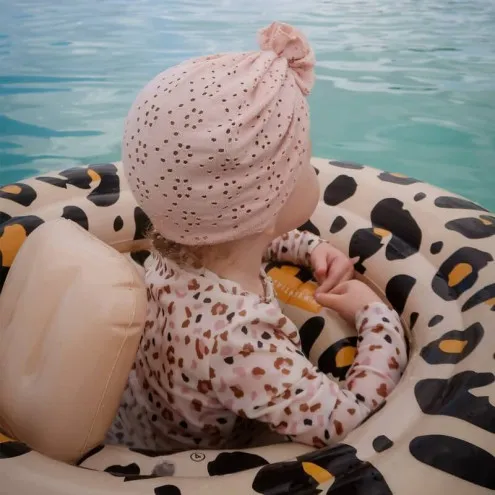 SWIM ESSENTIALS Plavalni obroč za dojenčke Beige Panther 0-1 leto